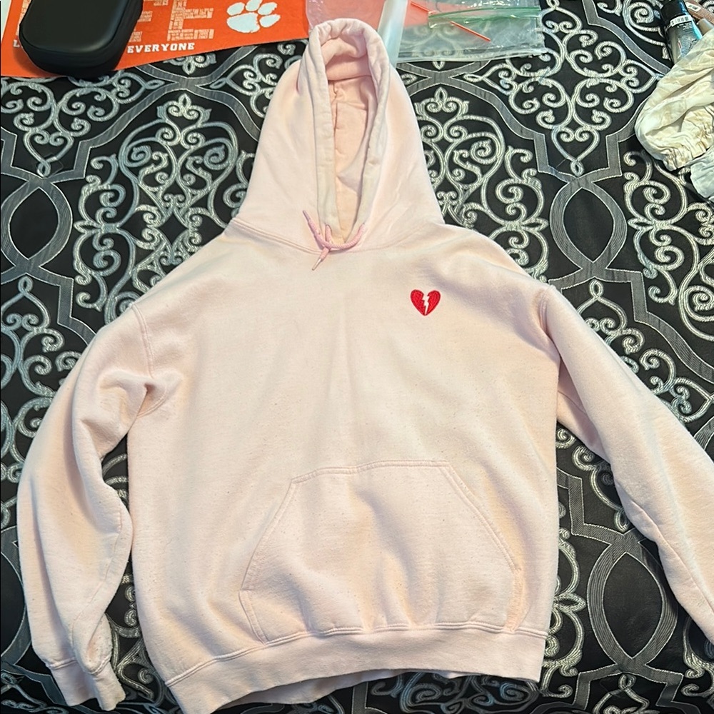 Riot Society Light Pink Hoodie